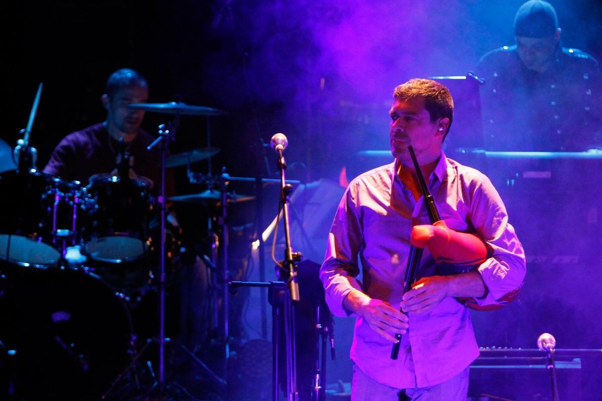 El músico Hevia en una anterior actuación en Zamora.