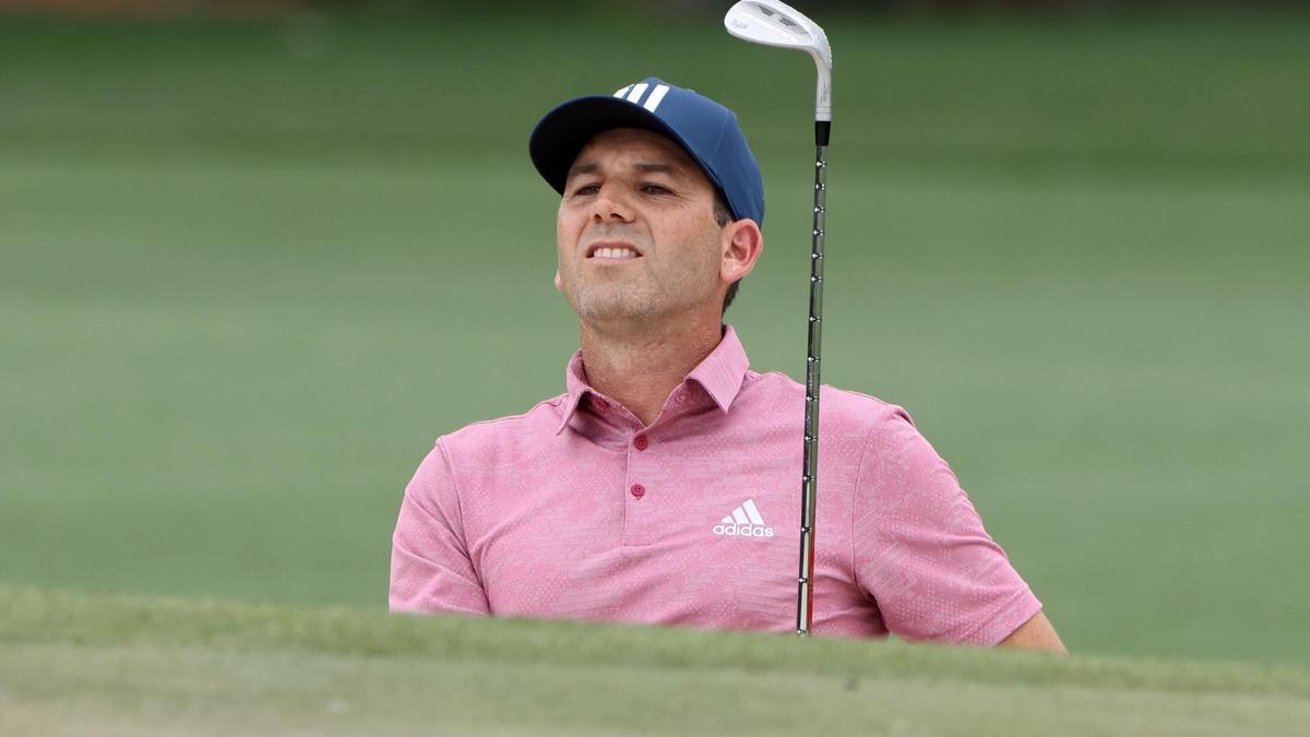 El borriolense Sergio García, durante la primera jornada del Masters de Augusta 2021 este pasado jueves.