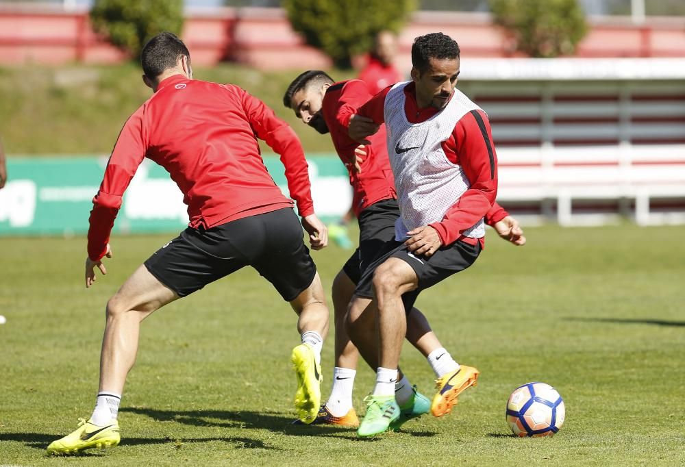 Entrenamiento del Sporting 19/04/2017