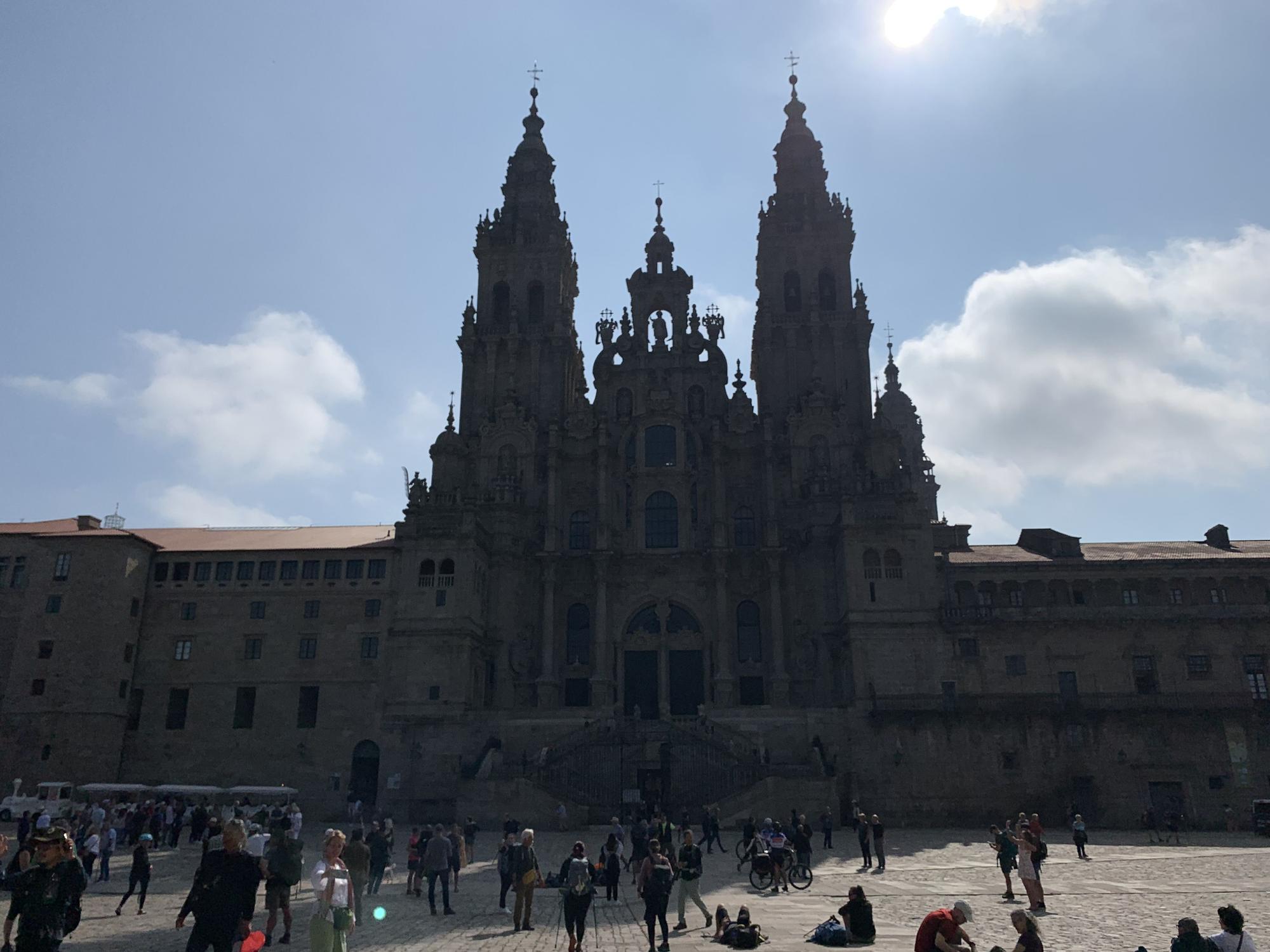 La Catedral de Santiago a contraluz