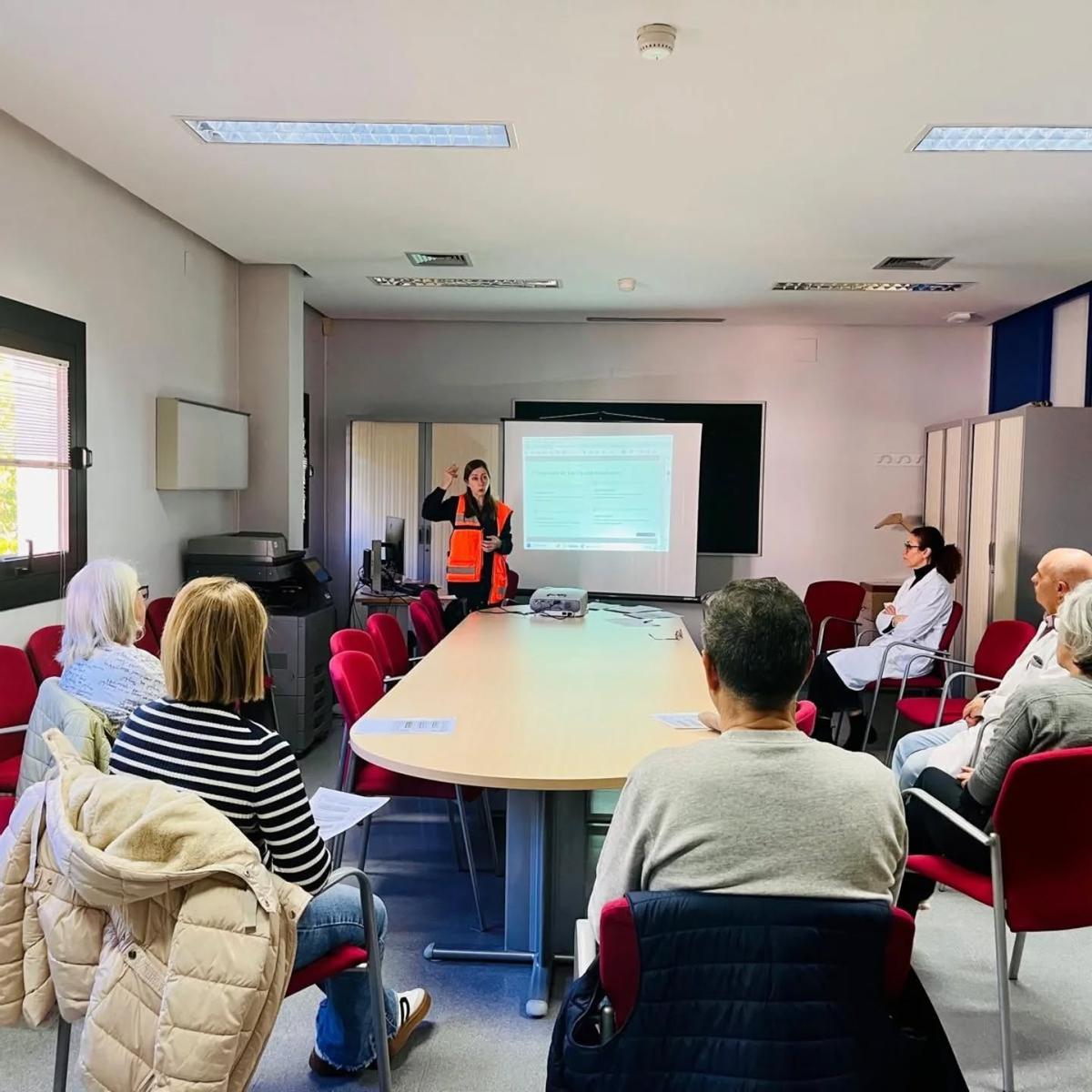 Taller de espalda sana en el centro de salud de San Roque.