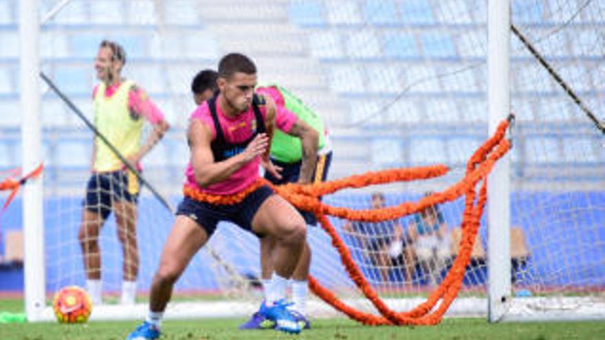 Asdrúbal, en el Estadio Municipal de Maspalomas.