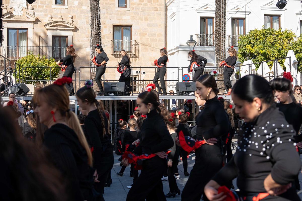 El baile flamenco se apodera de la capital extremeña.