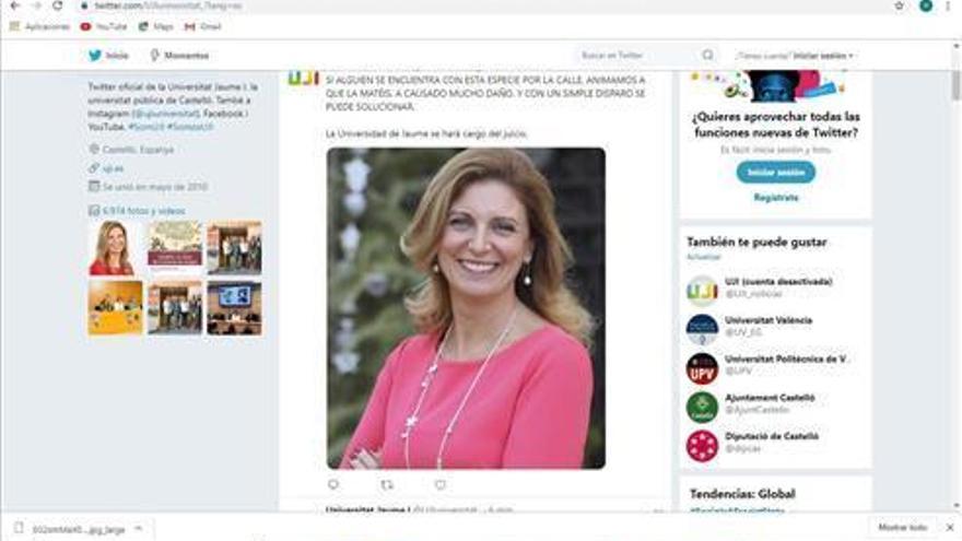 La policía investiga los tuits que amenazaban de muerte a la alcaldesa de Castelló