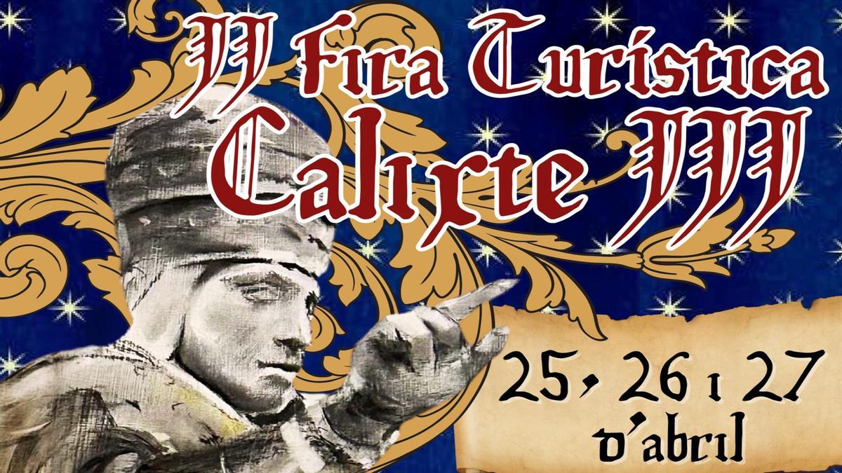 Cartel de la II Feria Turística Calixte III de Canals