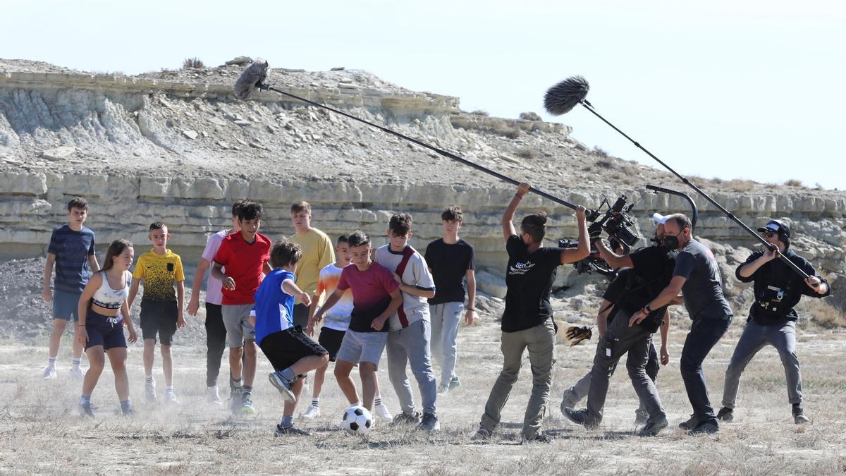 Rodaje de una película nominada a los Goya en tierras aragonesas.