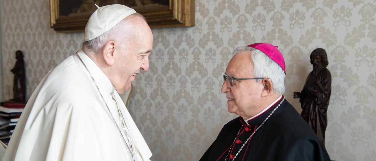 Jesús Murgui con el papa Francisco