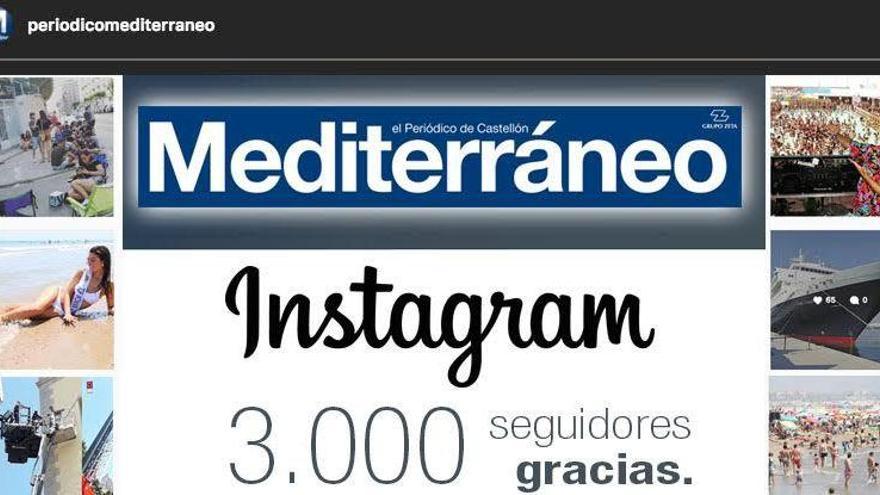 Mediterráneo supera ya los 3.000 seguidores en Instagram