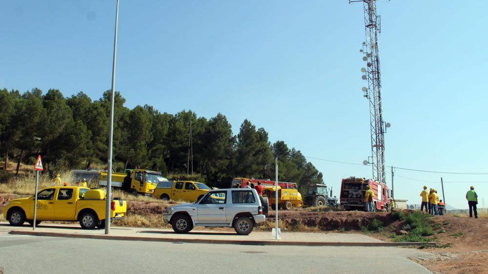 Simulacre d''incendi forestal a Sant Fruitós de Bages