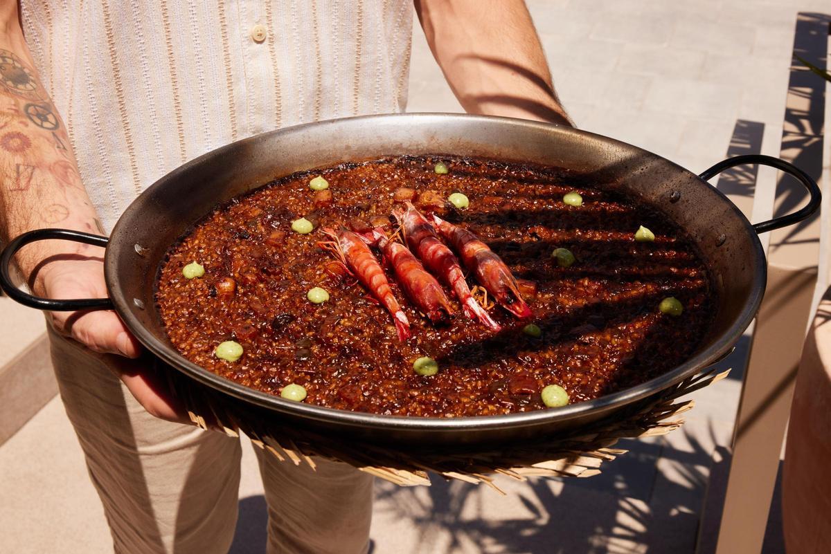 Arroz de sepia y gamba del restaurante Salt.
