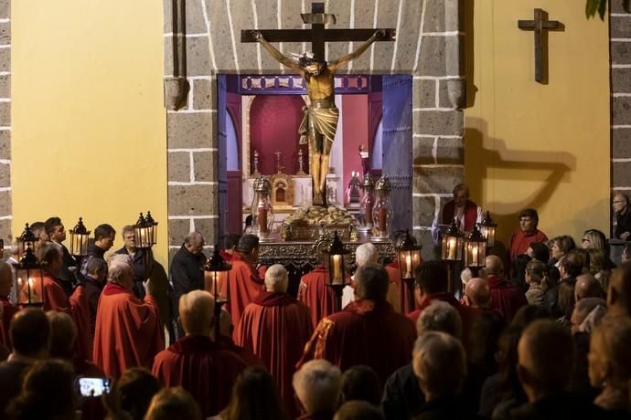 19.04.19. Las Palmas de Gran Canaria.SEMANA SANTA. Procesión del silencio en la iglesia del Espitiru Santo, Vegueta.  Foto Quique Curbelo  | 19/04/2019 | Fotógrafo: Quique Curbelo