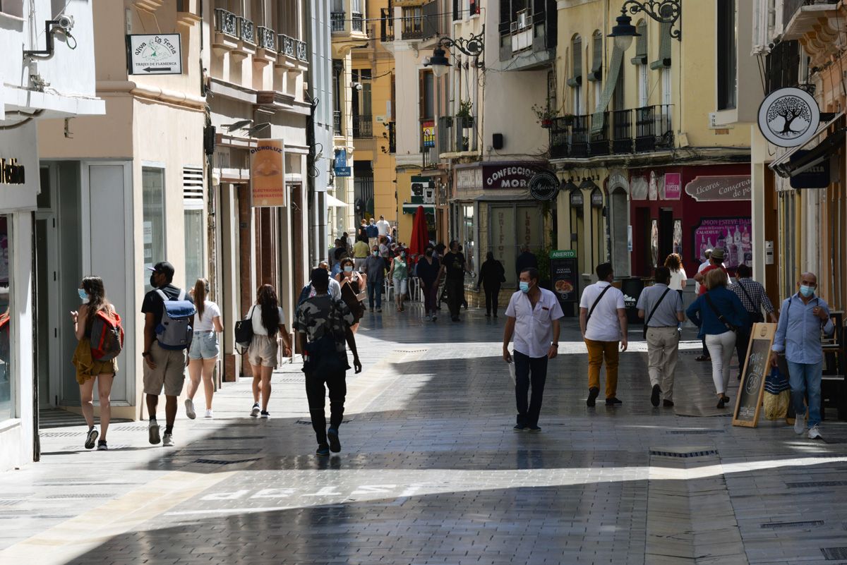 El centro de Málaga, este pasado fin de semana.