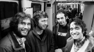 Els Surfing Sirles (de izquierda a derecha, Guillem Caballero, Xavi Garcia, Uri Caballero y Martí Sales)