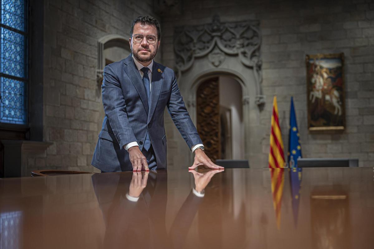 El ’president’ de la Generalitat, Pere Aragonès.