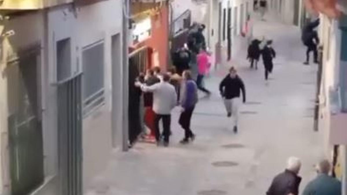 Momentos antes del suceso.