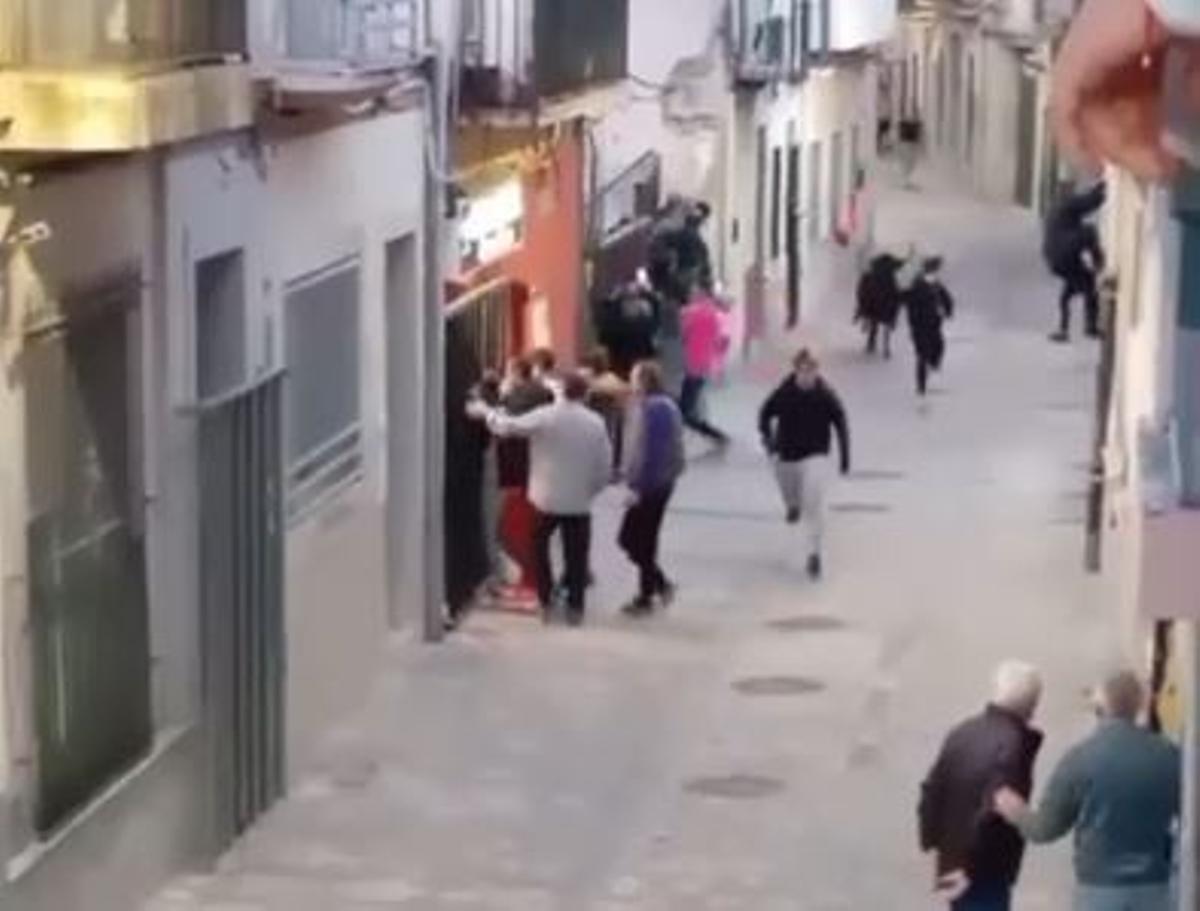 Momentos antes del suceso.