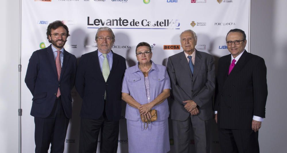 El consejero delegado de EPI, Aitor Moll; el presidente de la Fundación Bancaja, Rafael Alcón;la presidenta de la Cámara de Comercio de Castelló, Dolores Guillamón; Luis Batalla, presidente del grupo Batalla; y el presidente de EPI, Javier Moll.