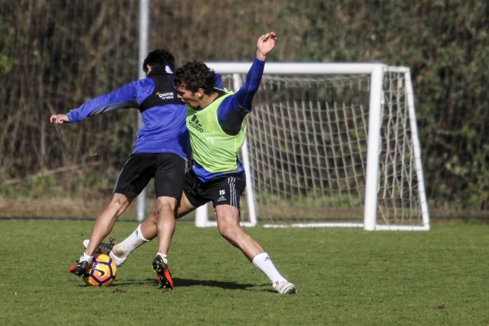 Entrenamiento del Real Oviedo en El Requexón