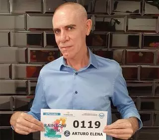 El ilustrador Arturo Elena nos acompaña en la Rainbow Run