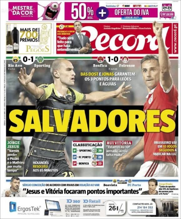 Portadas sábado 28 de octubre de 2017