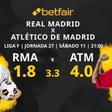 Real Madrid Femenino vs. Atlético de Madrid Femenino: horario, TV, estadísticas, clasificación y pronósticos