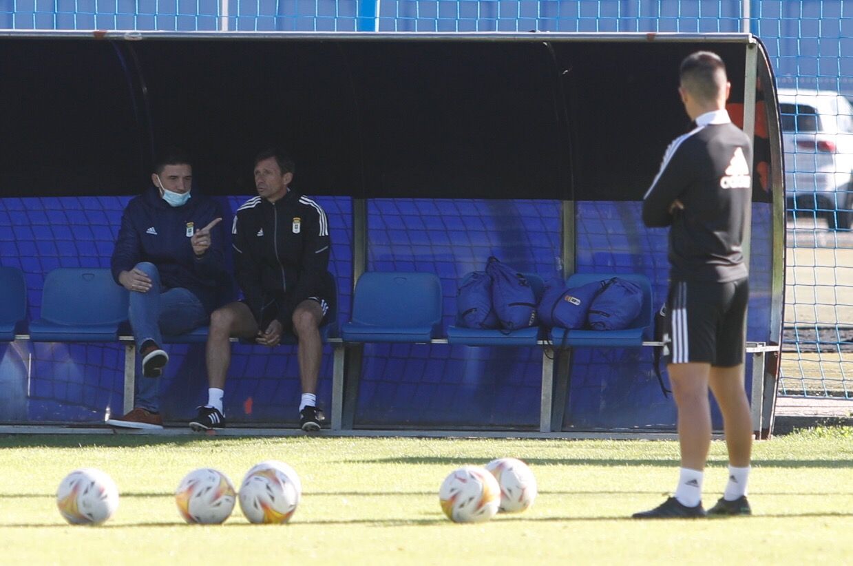 Las imágenes del entrenamiento del Oviedo