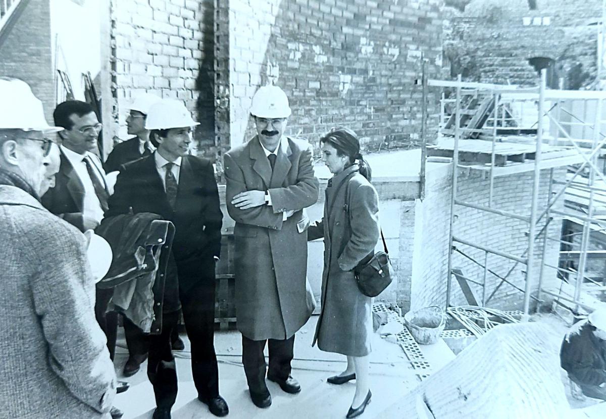 Una de las visitas a las obras.