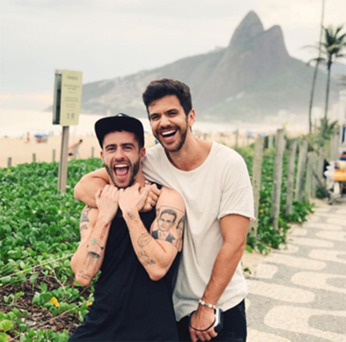 Pelayo Díaz y su chico de vacaciones en Brasil