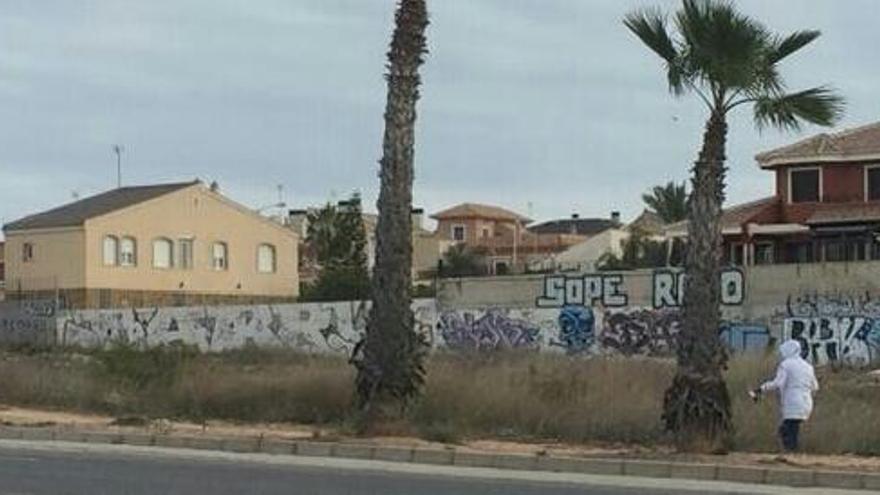 Vecinos de Aguas Nuevas limpian por su cuenta los márgenes de la Avenida de Cortes Valencianas, según el PP