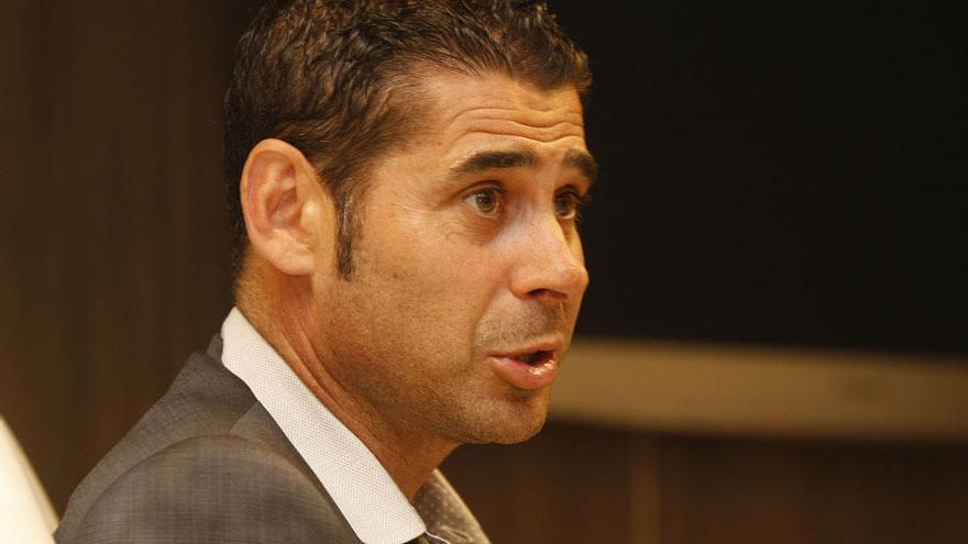 Fernando Hierro, en su época como directivo del Málaga CF.