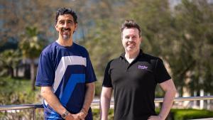 Los entrenadores Daniel Martínez y Ricardo Sandoval, especializados en deporte en la tercera edad