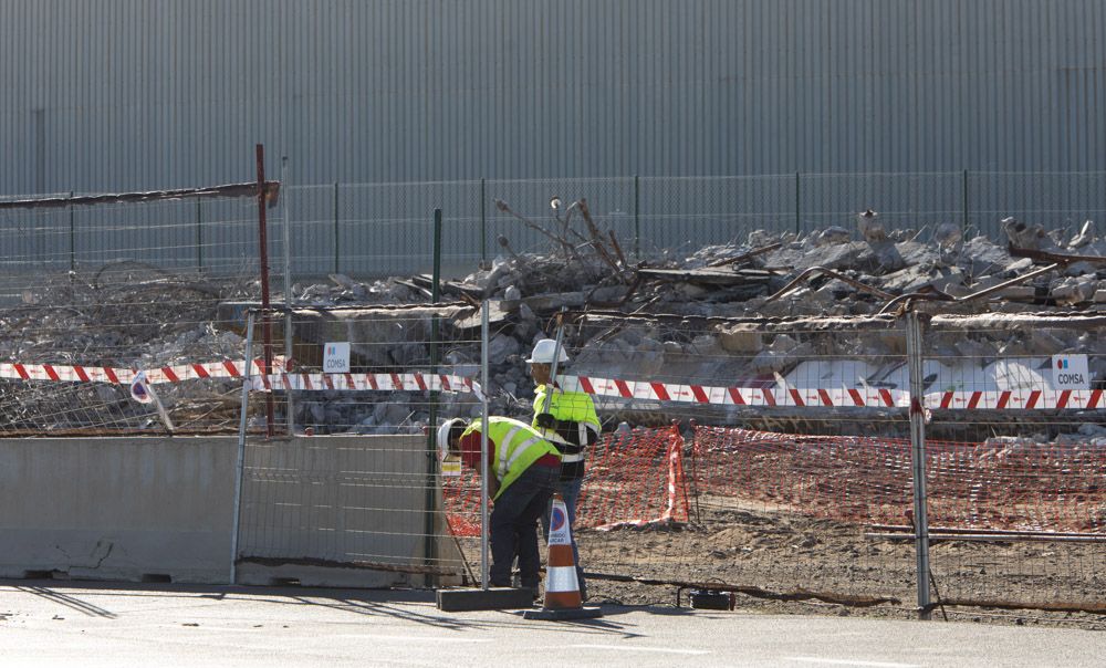 Estado de las obras en el Pantalán del Port de Sagunt