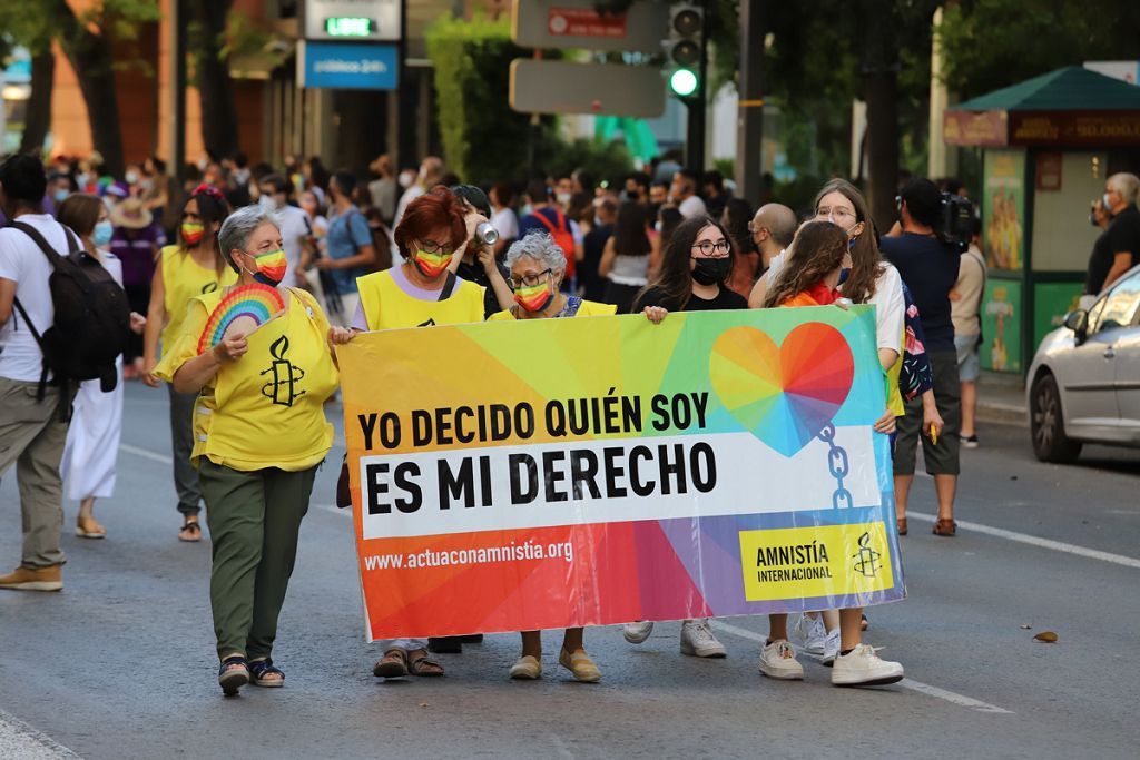 Marcha del colectivo LGTBI+ en Murcia