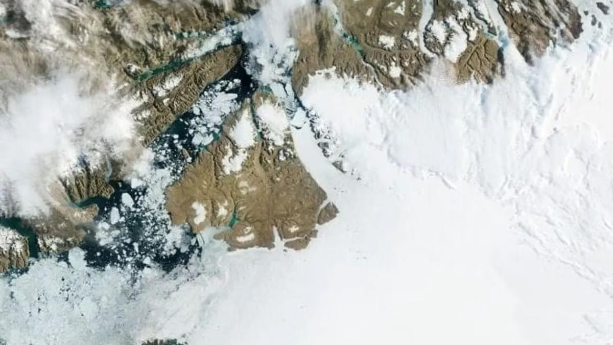 Imagen tomada en 2012 del glaciar Petermann.