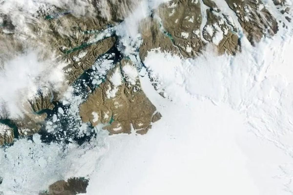 Imagen tomada en 2012 del glaciar Petermann.