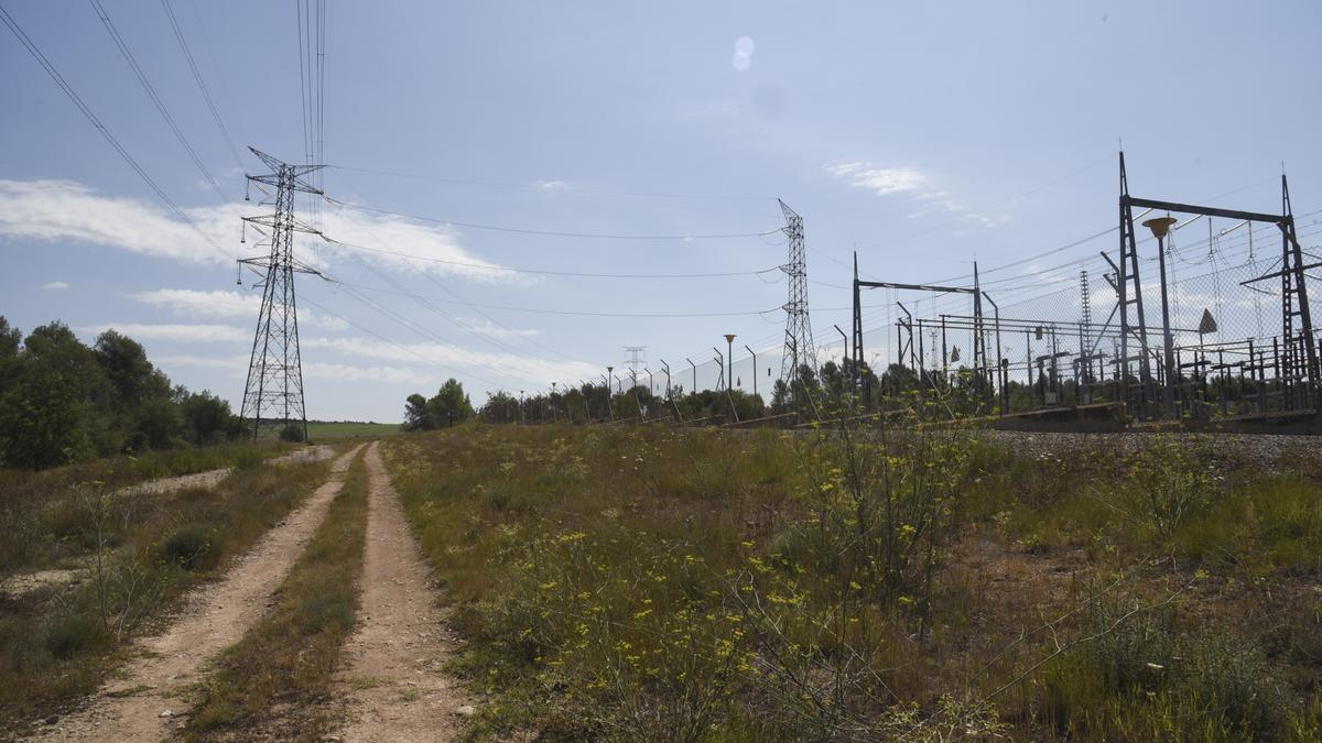 Entorn de la subestació elèctrica de Calders, a prop de la qual es projecten els parcs solars