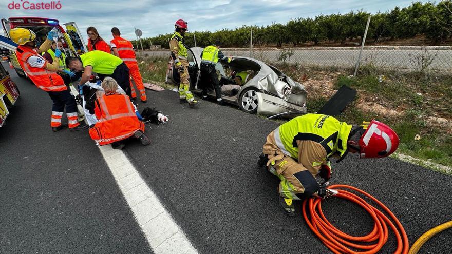 Aparatoso accidente en Vila-real