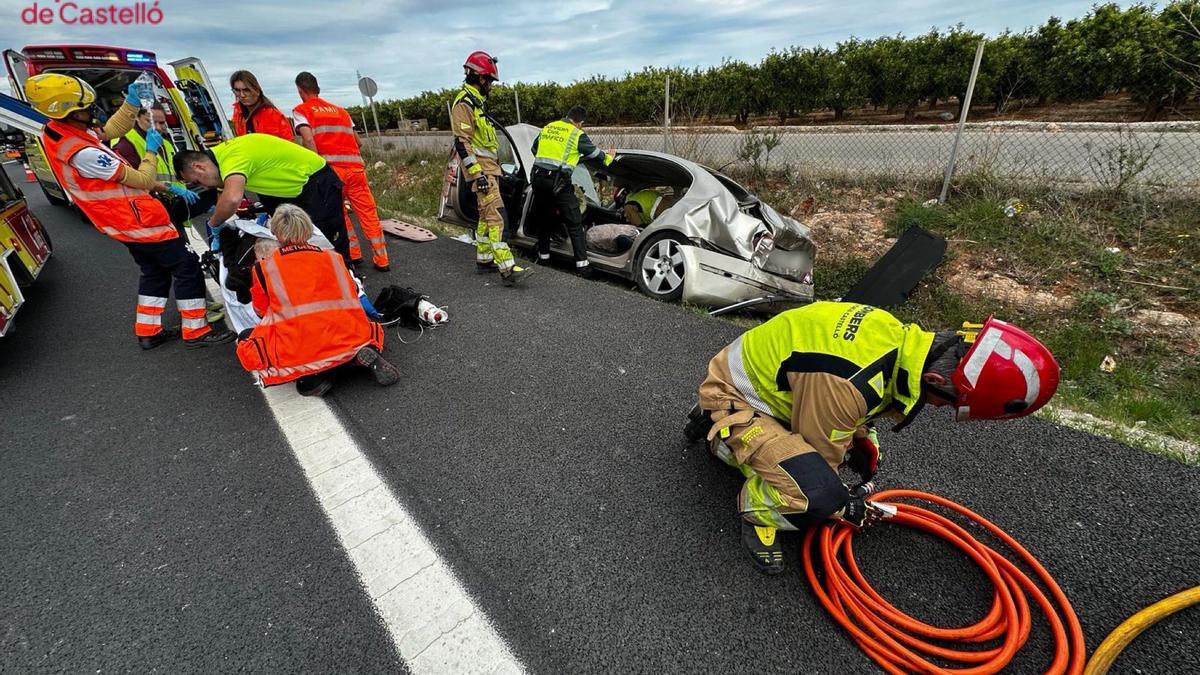 Accidente en la CV-10 en Vila-real