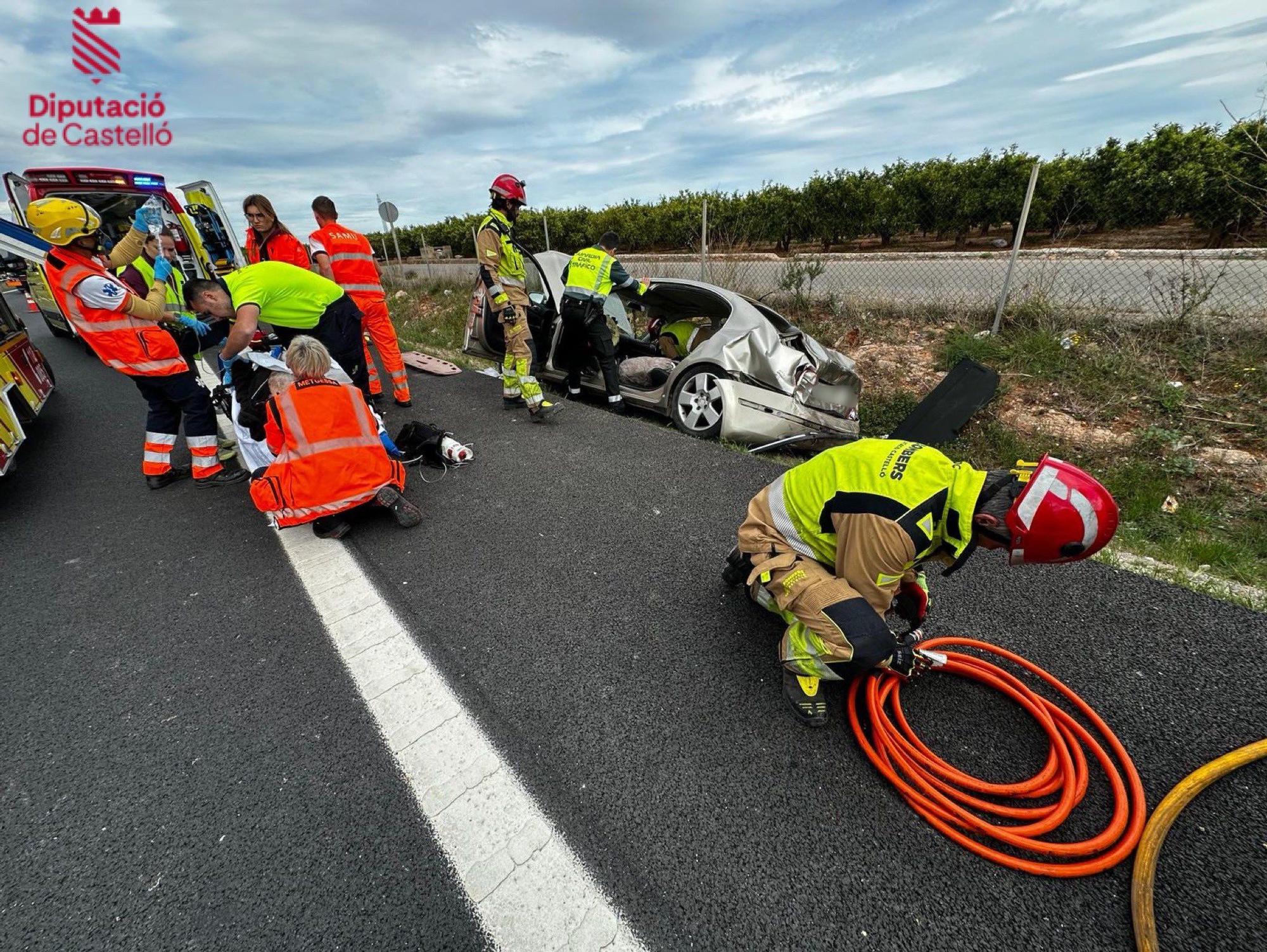 Accidente en la CV-10 en Vila-real