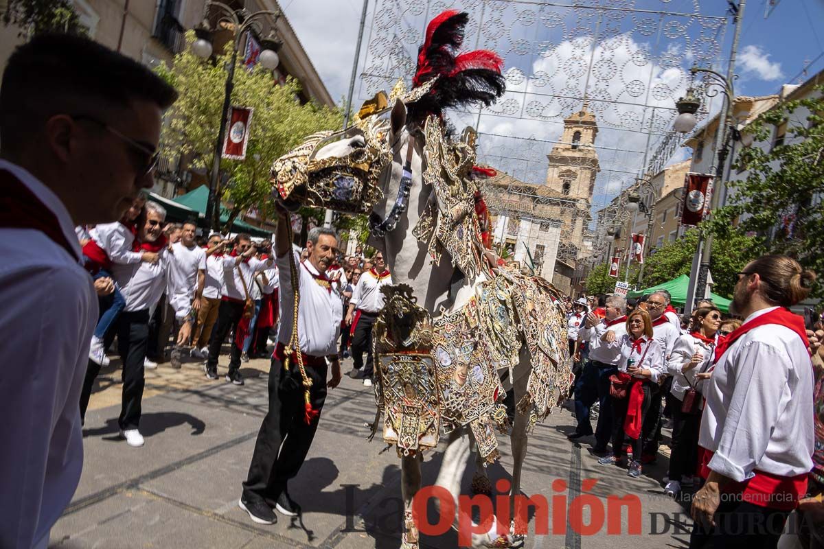 Recorrido Caballos del Vino día dos de mayo en Caravaca