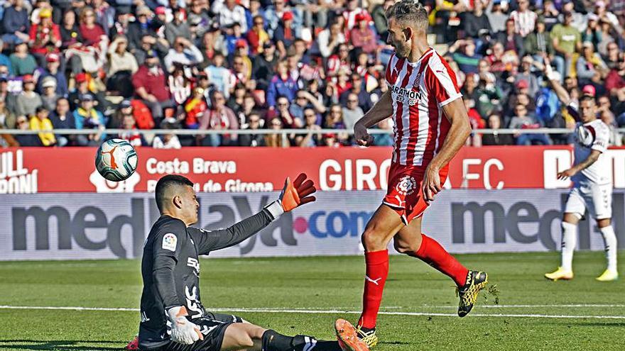 Girona-Albacete, últim partit de 2a amb públic a l’estadi.