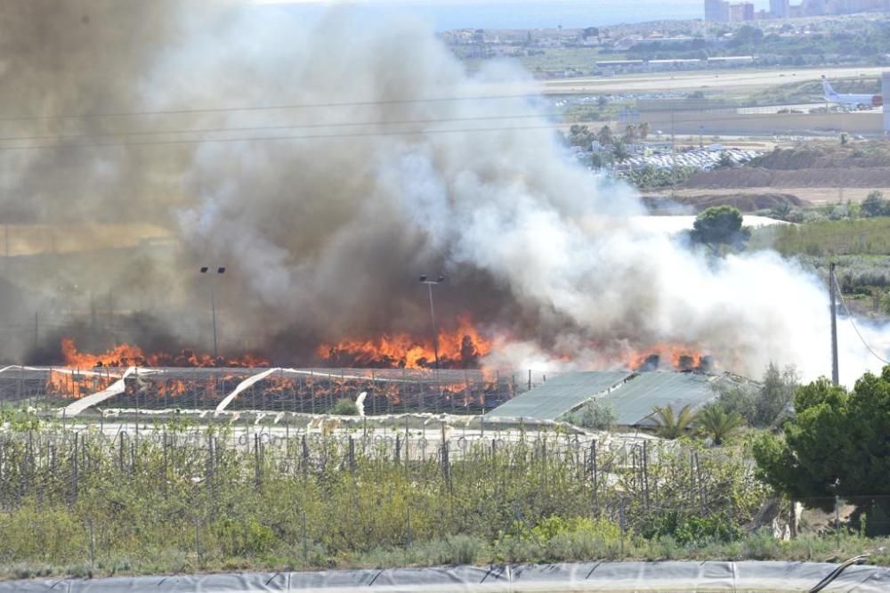 El incendio ha obligado a cortar la N-340