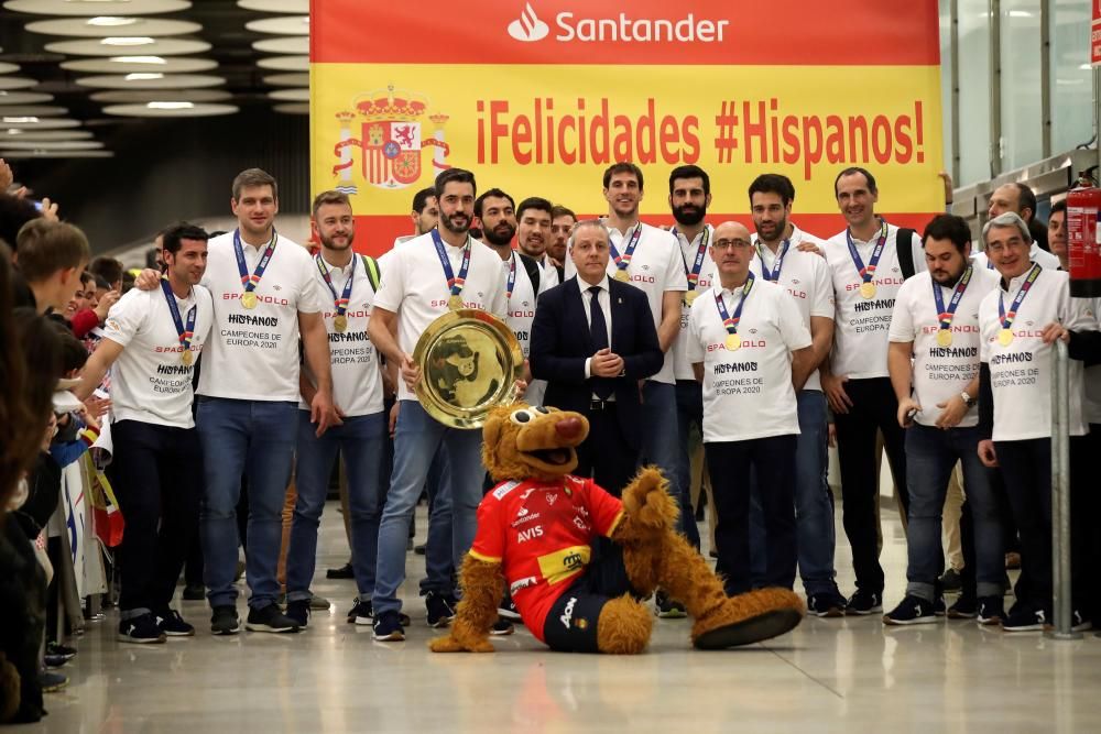 Recepción de los Hispanos tras ganar su segundo Eu