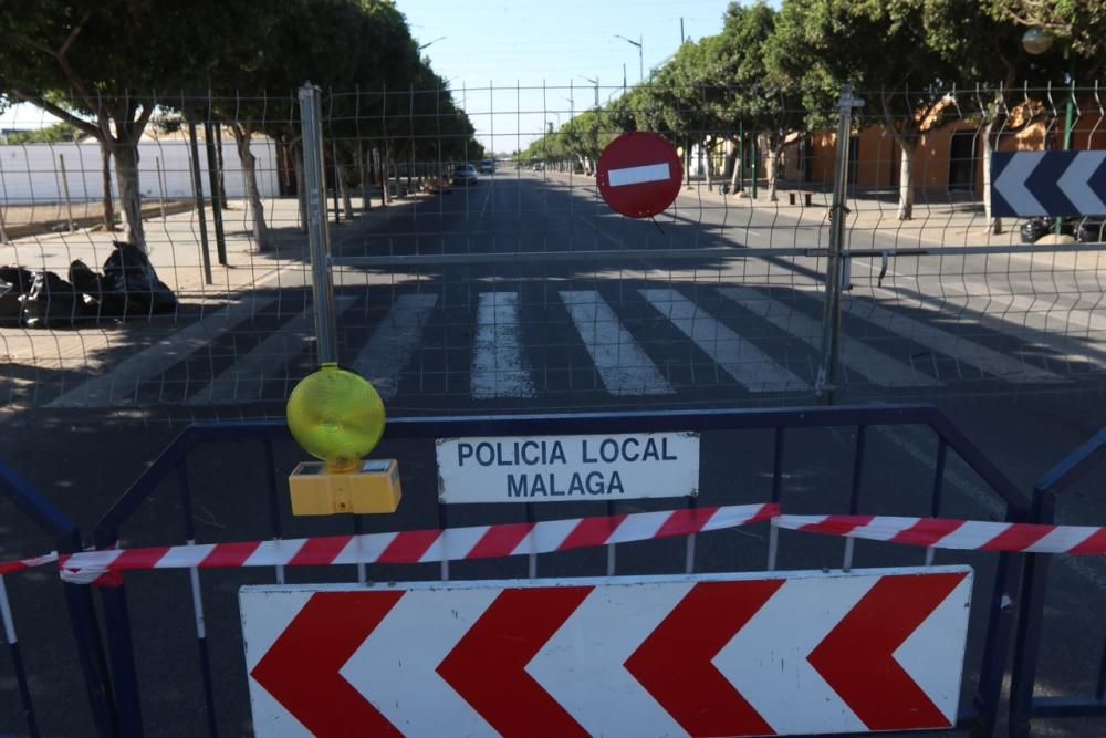 Montaje de la Feria de Málaga en el Cortijo de Torres.