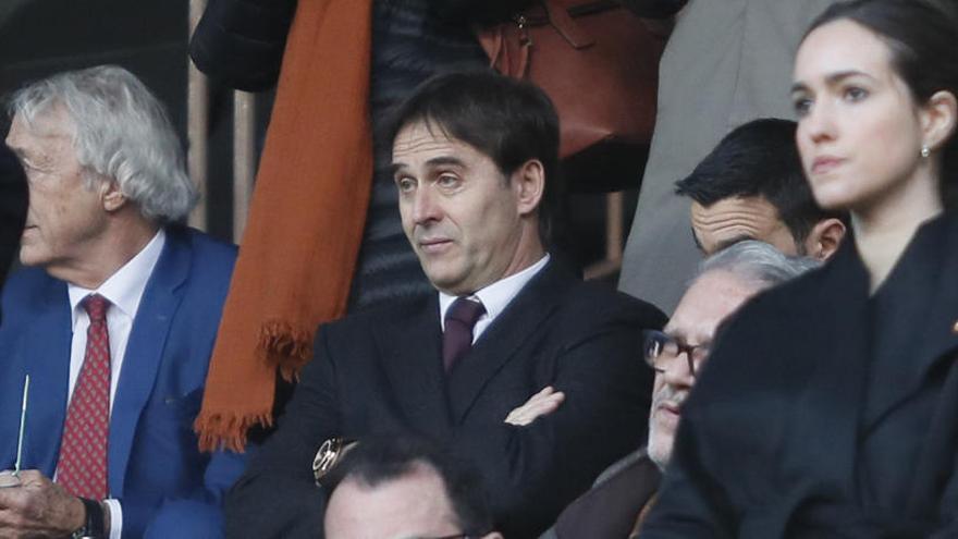 Lopetegui vio en directo a Santi Mina