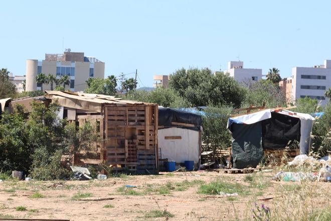 Todas las imágenes de los últimos días del asentamiento chabolista más grande de Ibiza