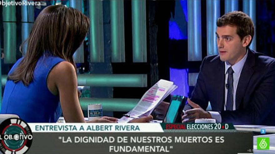 Albert Rivera en &#039;El Objetivo&#039; de Ana Pastor.