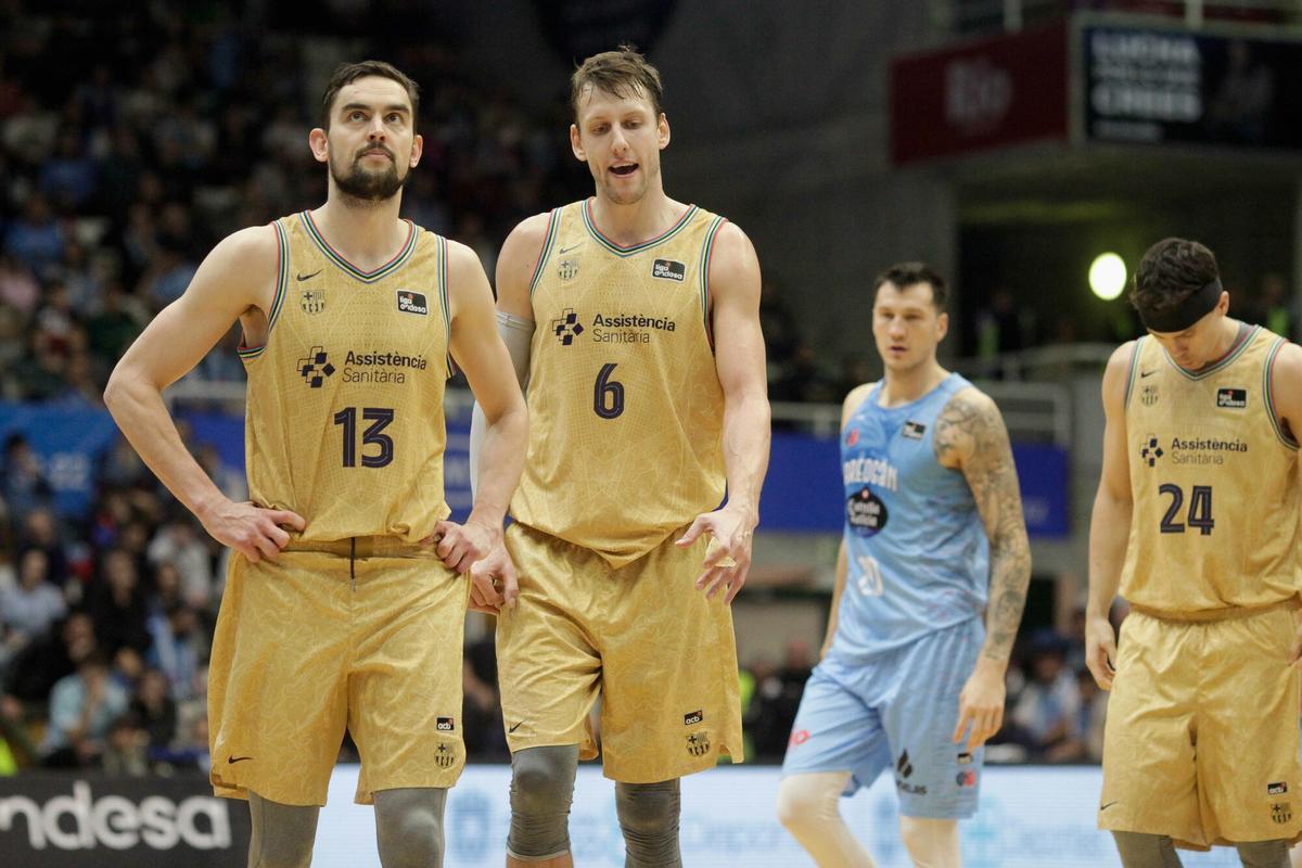 Satoransky y Vesely, en el partido contra el Breogán