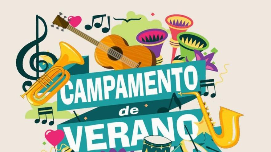 Cartel de los campamentos musicales de verano del Mimma.