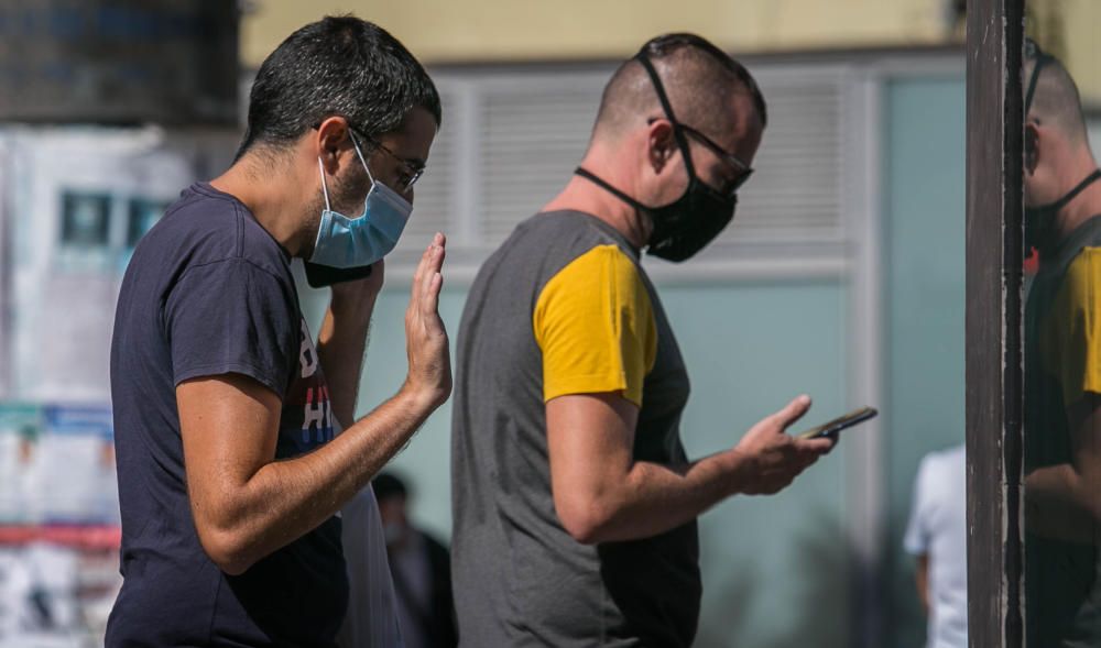 Uso de la mascarilla en Santa Cruz de Tenerife